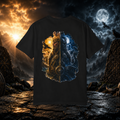 NightHalla Viking Garment-Dyed T-Shirt – Norse Day & Night Graphic Tee