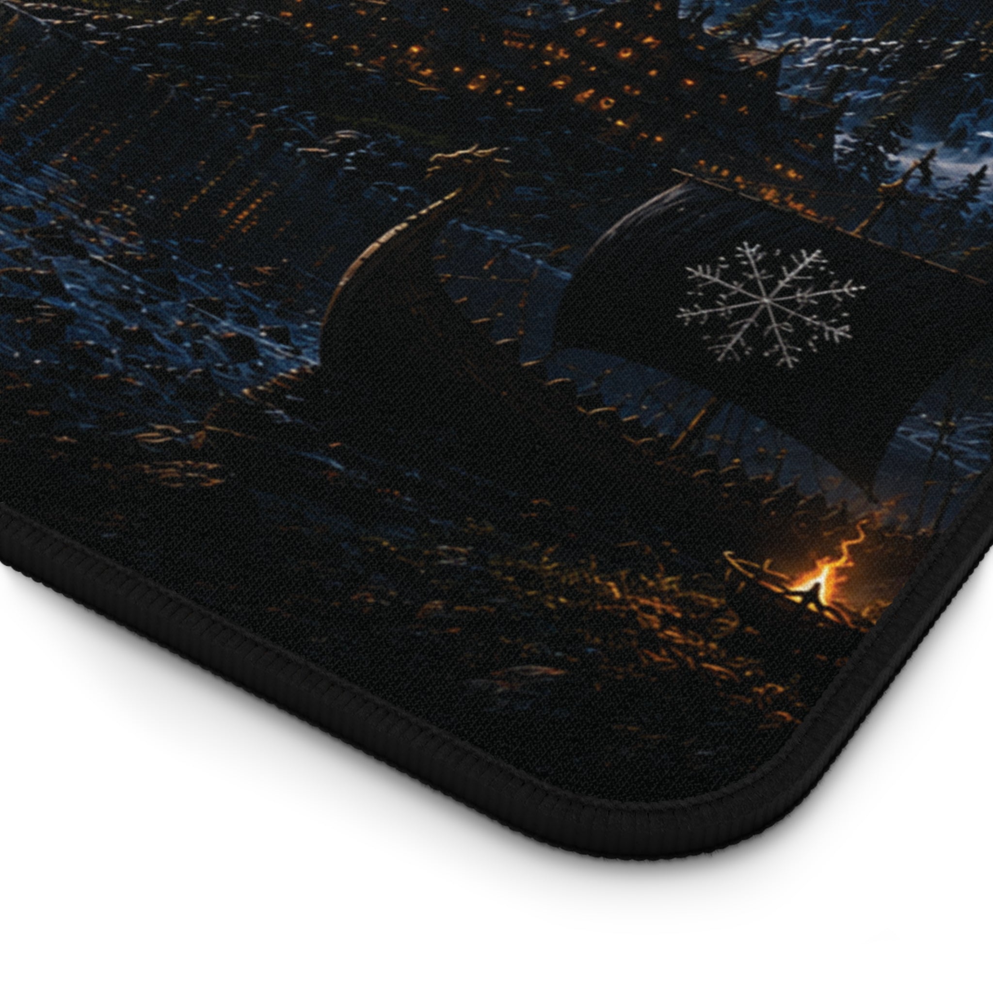 NightHalla Premium Viking Desk Mat | Nordic Day & Night Gaming Mouse Pad